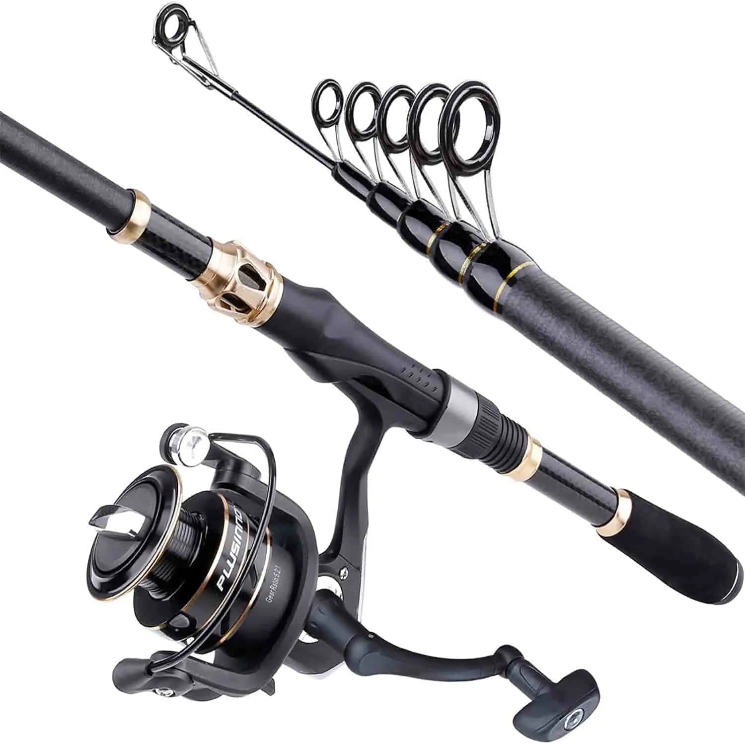 PLUSINNO Eagle Hunting Ⅵ Telescopic Fishing Rods and Reel Combos