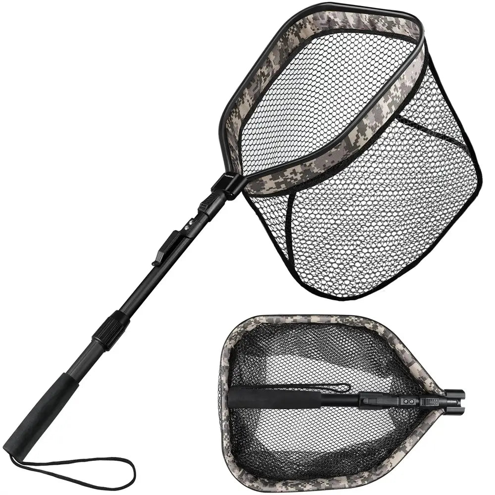 139 monocrhomatic net fish 1-1 2x64 PLUSINNO FN1 Square Floating Fish Landing Net – Plusinno