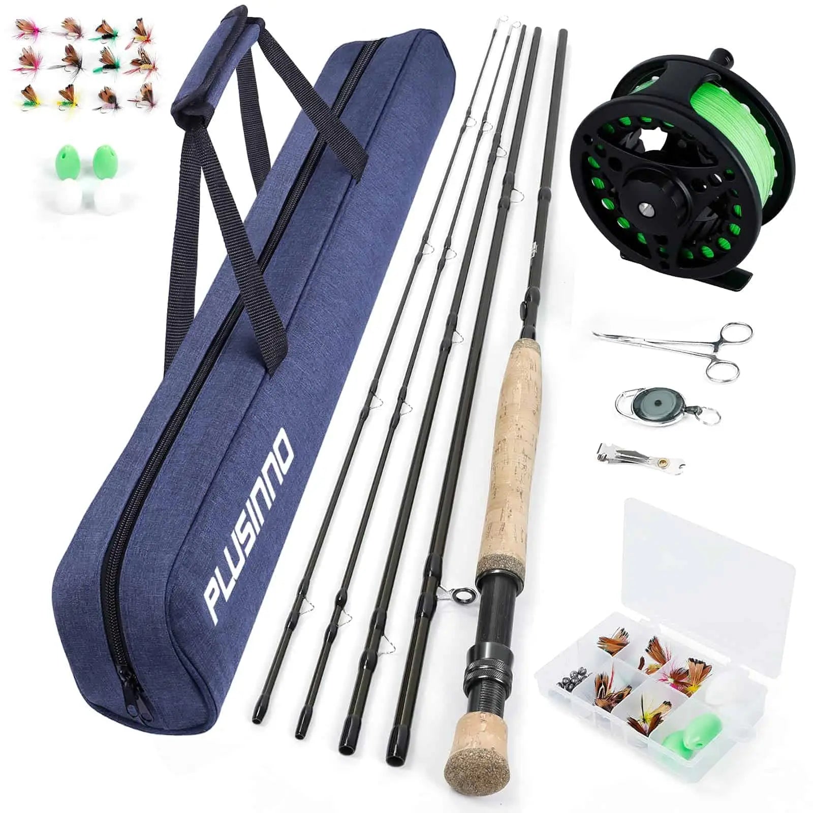 PLUSINNO Fly Fishing Rod and Reel Combo Starter Kit – Plusinno PLUSINNO Fly Fishing Rod and Reel Combo Starter Kit – Plusinno