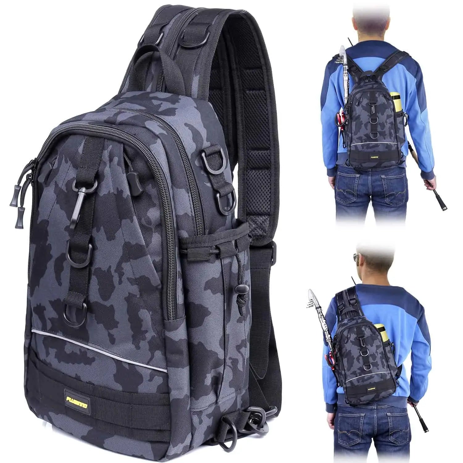 PLUSINNO Fishing Tackle Backpack Storage Bag