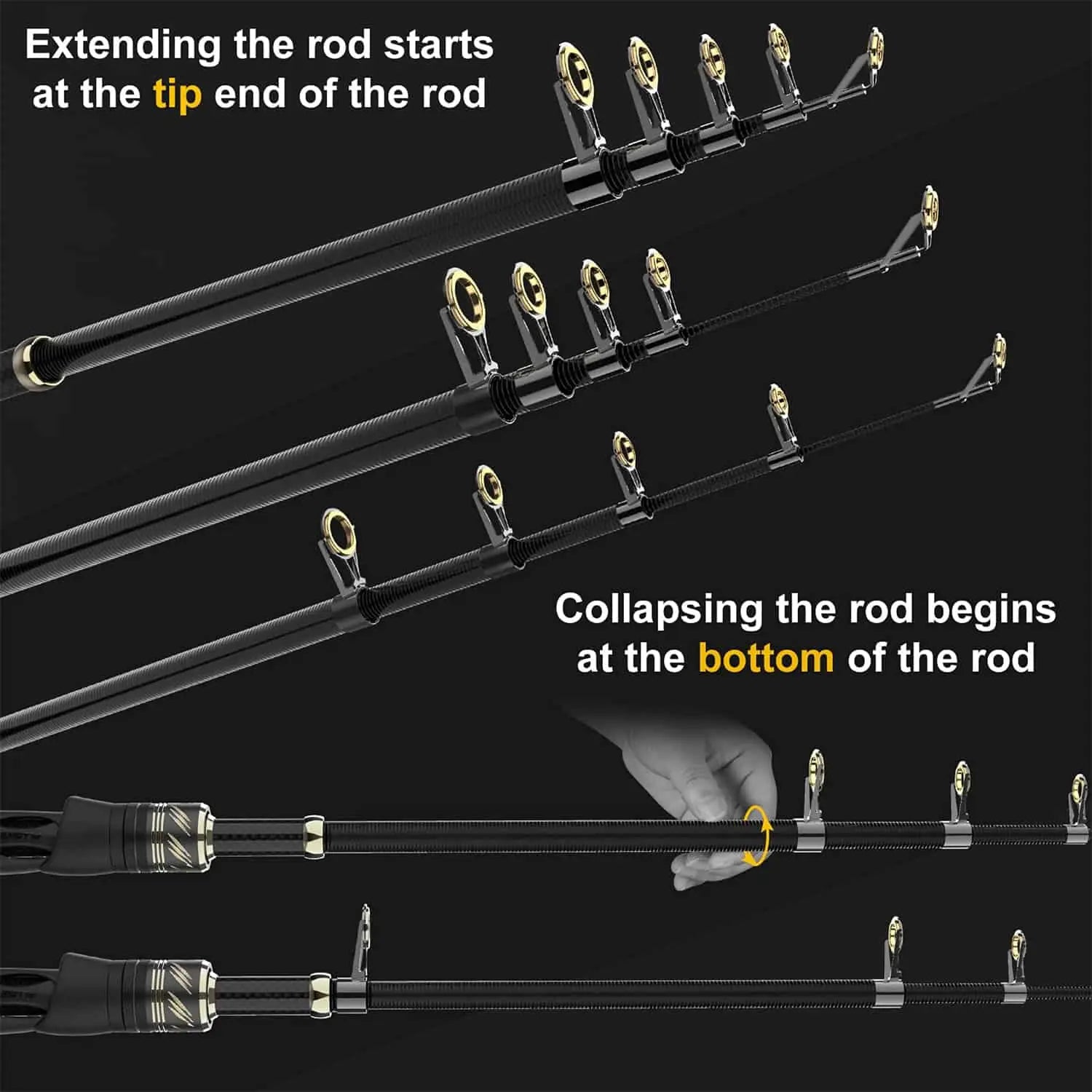 allintile:fishing telescopic rods PLUSINNO Eagle Hunting Ⅸ Telescopic Fishing Rods – Plusinno