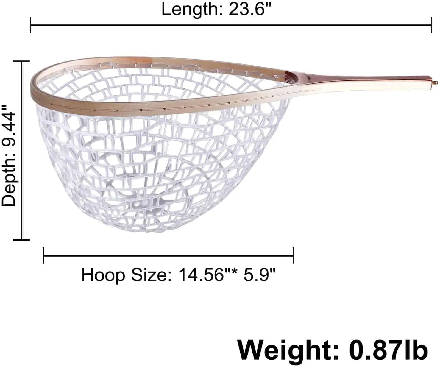 PLUSINNO FN7 Straight Handle Wooden Fishing Net Plusinno PLUSINNO FN7 Straight Handle Wooden Fishing Net Plusinno